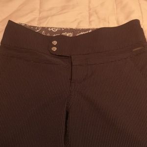 LULULEMON ATHLETICA Black Pinstripe Flared Pants